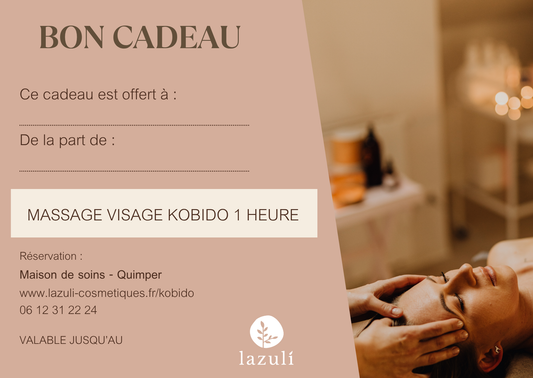 Bon cadeau – Massage visage Kobido 1 heure