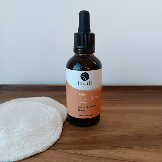 Huile démaquillante lactée